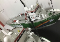 custom made model of Arctic Research boat